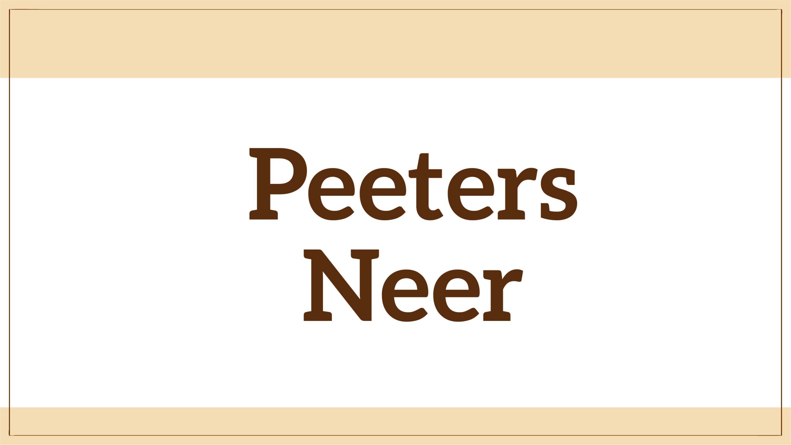 Peeters Neer