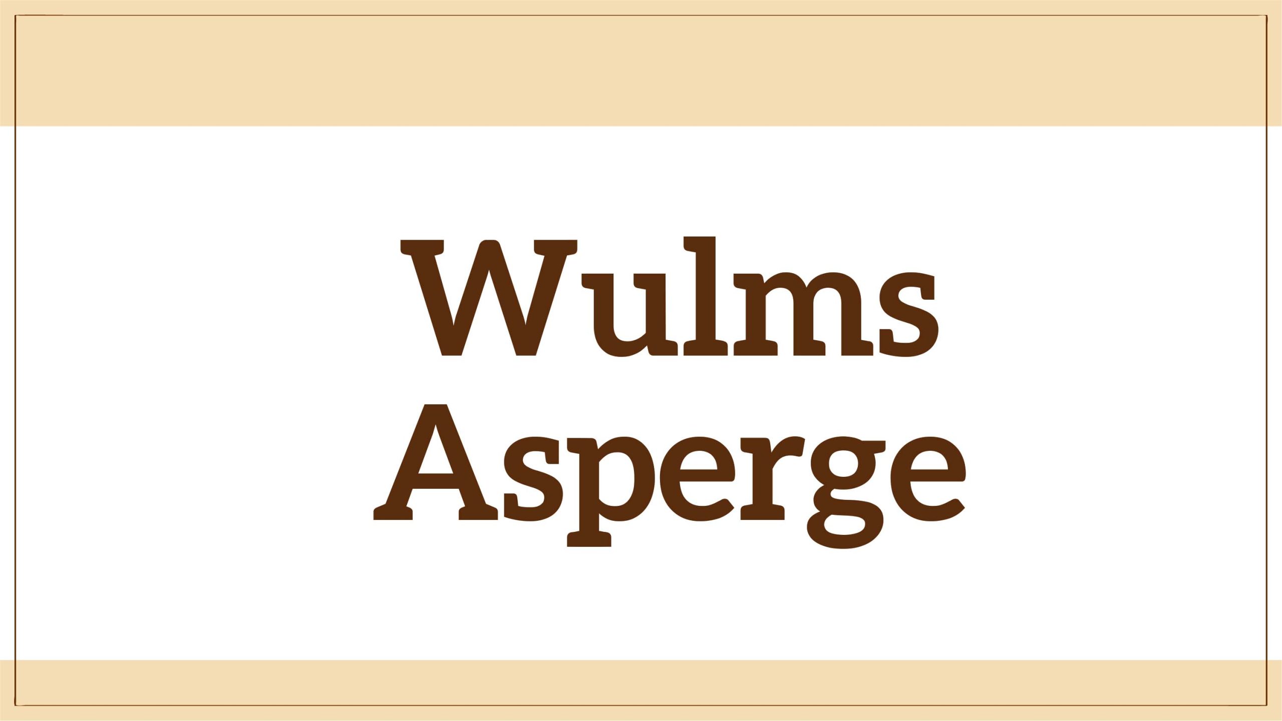 Wulms Asperge